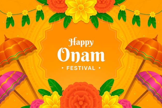 Fondo degradado para la celebración de onam