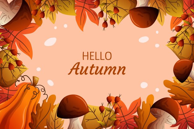 Fondo degradado para celebración de otoño