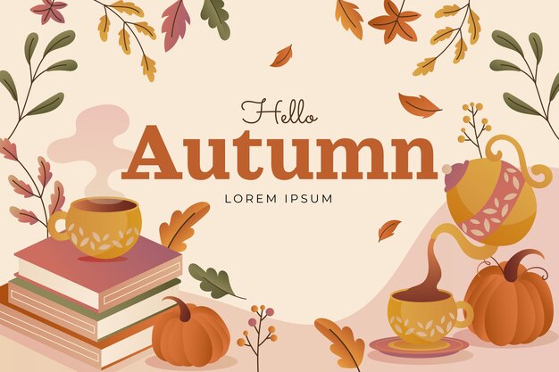 Fondo degradado para celebración de otoño