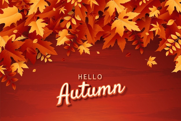 Fondo degradado para celebración de otoño