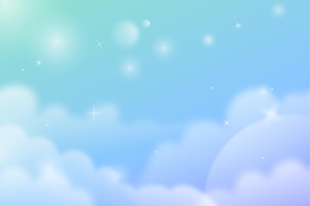 Fondo degradado cielo pastel