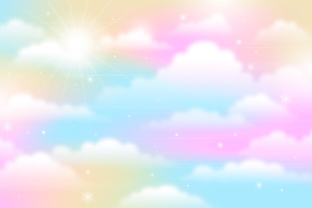 Fondo degradado cielo pastel