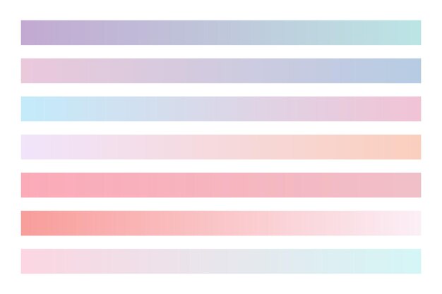Fondo degradado de color pastel suave y liso en la colección