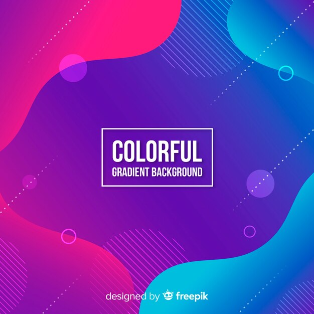 Fondo degradado y colorido