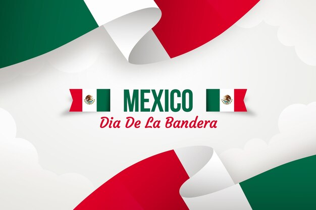 Fondo degradado para la conmemoración del día de la bandera.