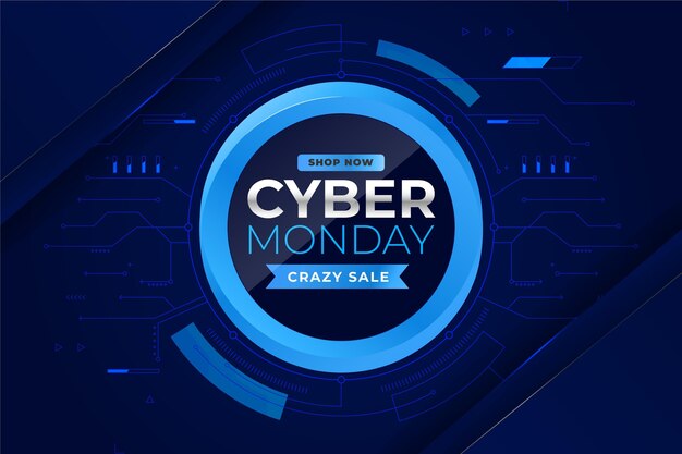 Fondo degradado cyber monday