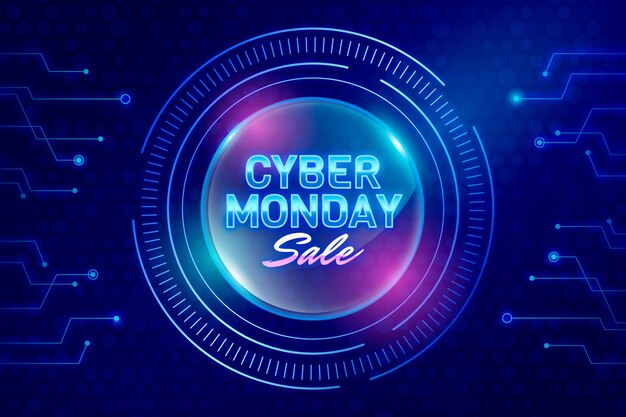 Fondo degradado cyber monday