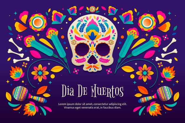 Fondo degradado dia de muertos