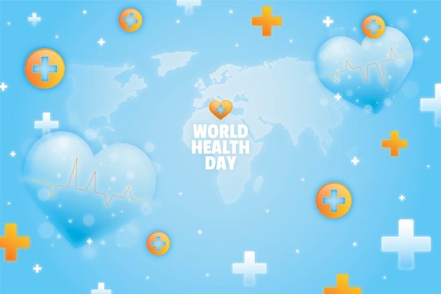 Vector gratuito fondo degradado del día mundial de la salud