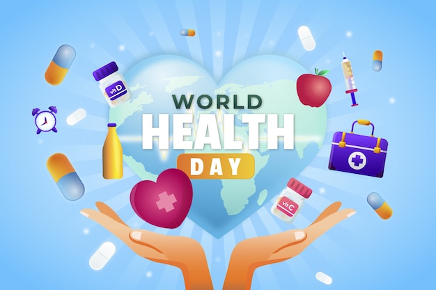 Fondo degradado del día mundial de la salud