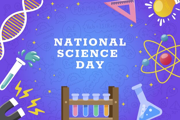 Fondo degradado del día nacional de la ciencia