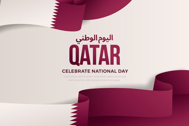 Fondo degradado del día nacional de qatar