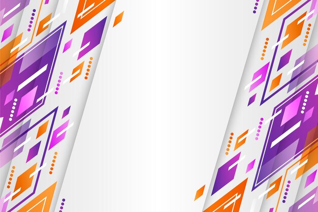 Fondo degradado con diferentes formas.