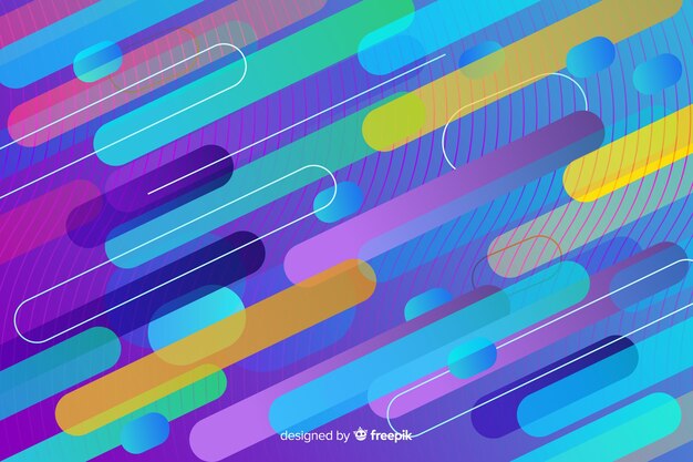 Fondo degradado dinámico diseño plano