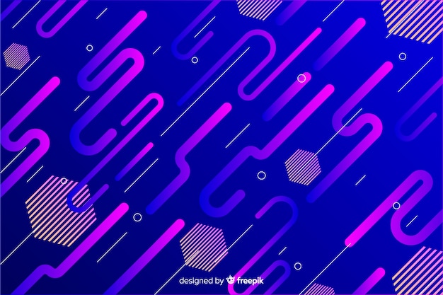 Fondo degradado dinámico diseño plano