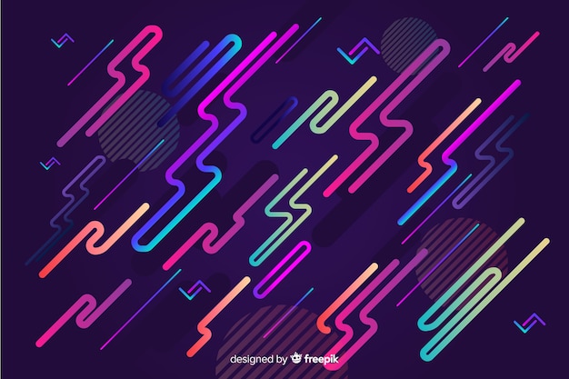 Vector gratuito fondo degradado dinámico con elementos diagonales