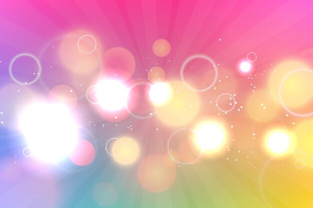 Fondo degradado efecto bokeh