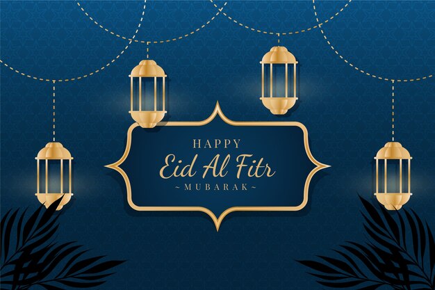 Fondo degradado de eid al-fitr