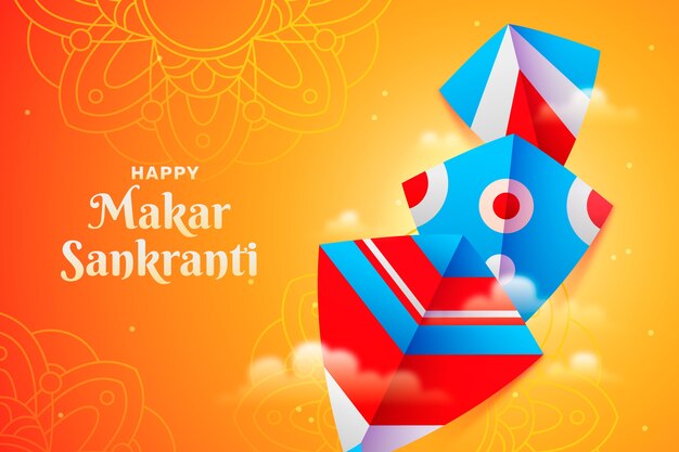 Fondo degradado feliz makar sankranti