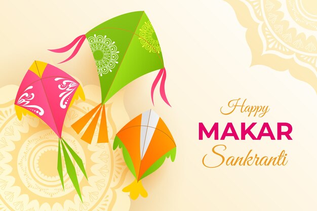 Fondo degradado feliz makar sankranti