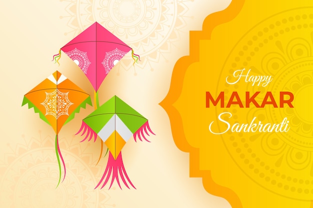 Fondo degradado feliz makar sankranti
