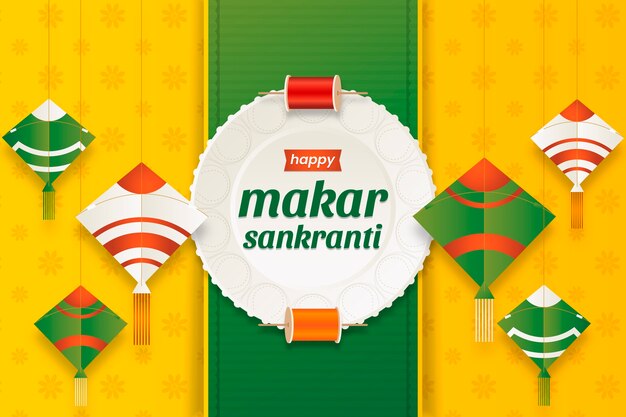 Fondo degradado feliz makar sankranti