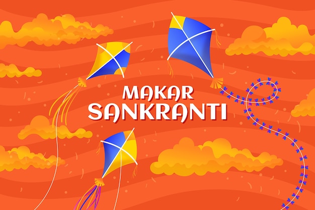 Fondo degradado feliz makar sankranti