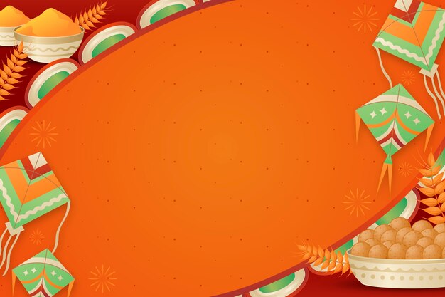 Fondo degradado para el festival de Makar Sankranti
