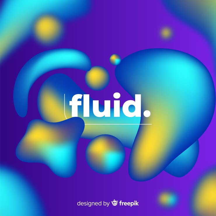 Vector gratuito fondo degradado con formas fluidas en 3d