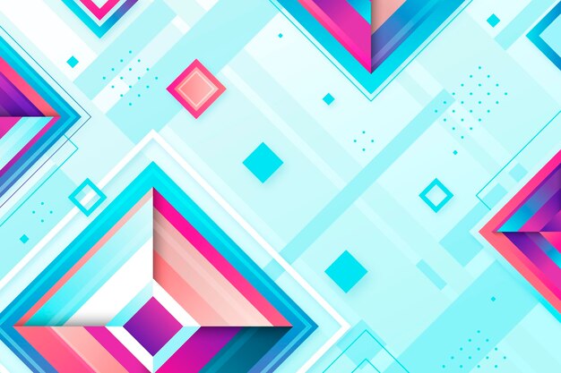 Fondo degradado de formas geométricas