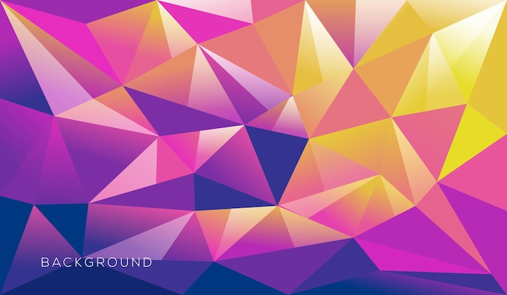 Vector gratuito fondo degradado geométrico colorido
