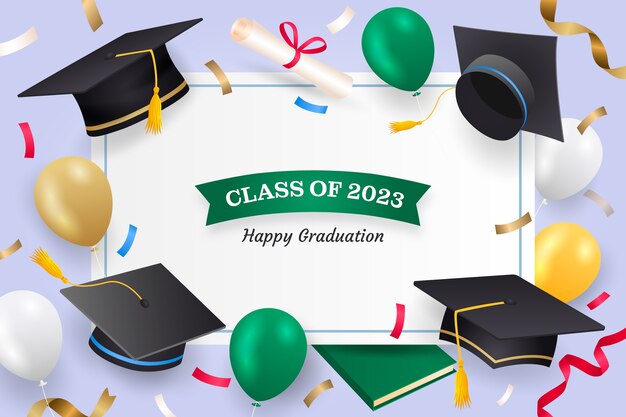 Fondo degradado para la graduación de la clase 2023