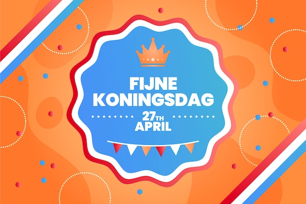 Fondo degradado koningsdag