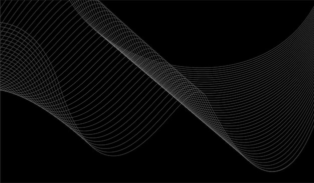 Fondo degradado línea onda minimalista abstracto