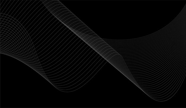 Fondo degradado línea onda minimalista abstracto