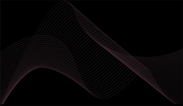 Fondo degradado línea onda minimalista abstracto
