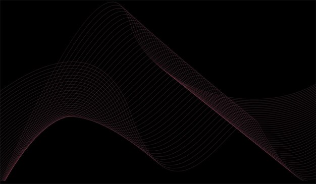 Fondo degradado línea onda minimalista abstracto