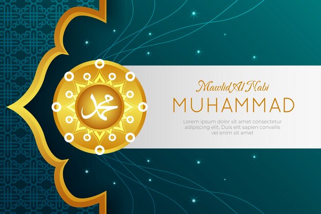 Fondo degradado mawlid al nabi