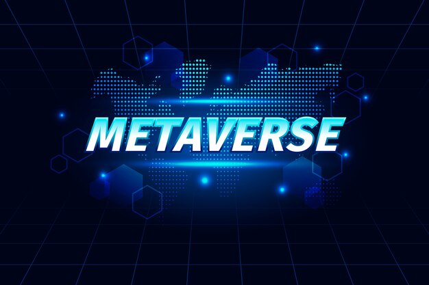 Fondo degradado de metaverso