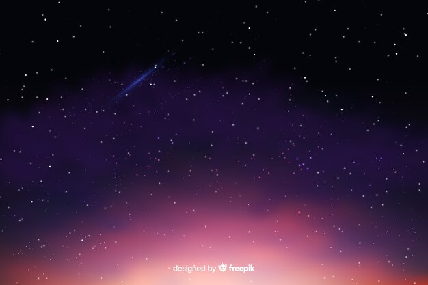 Fondo degradado de la noche estrellada