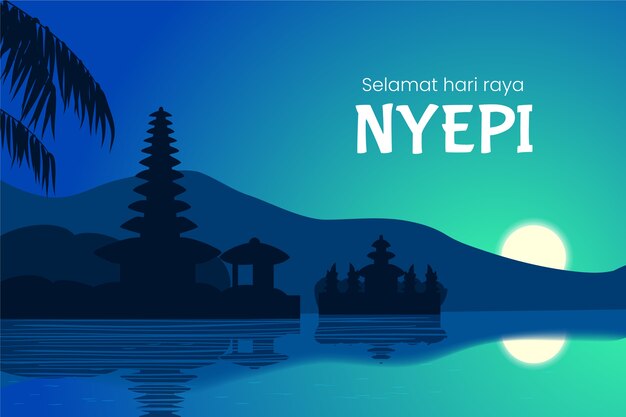 Fondo degradado nyepi