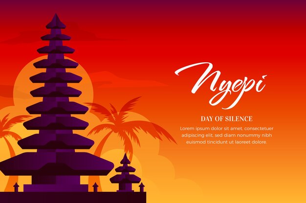 Fondo degradado nyepi