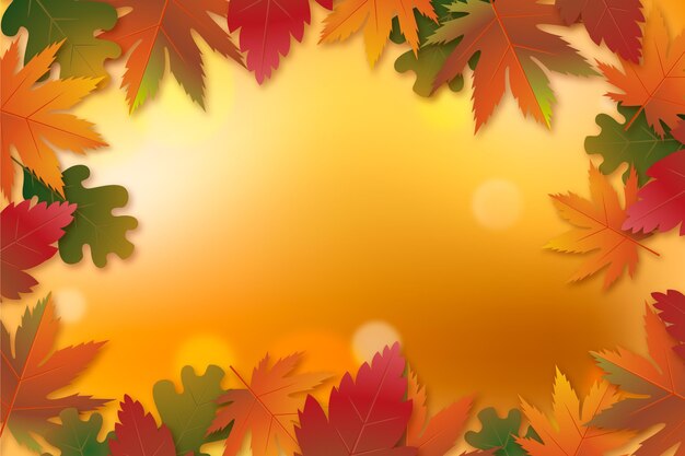 Fondo degradado de otoño