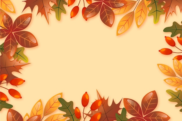 Fondo degradado de otoño