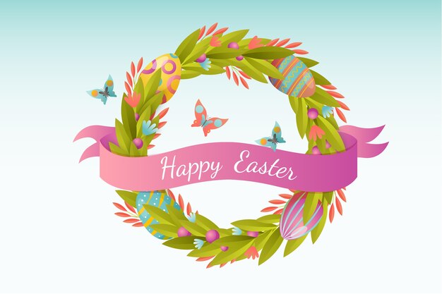 Fondo degradado de pascua