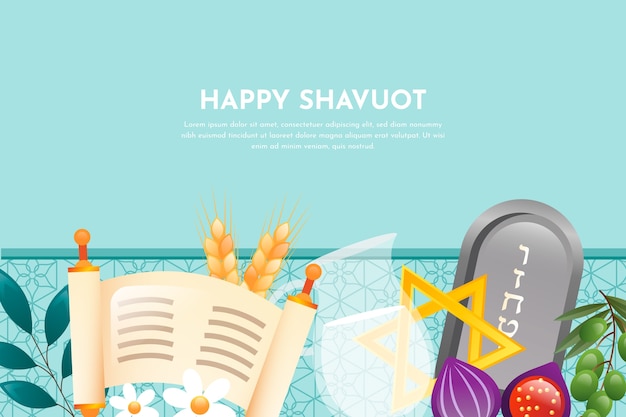 Fondo degradado de shavuot