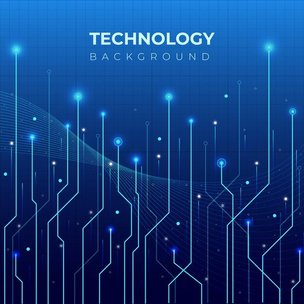 Fondo degradado de tecnología Big Data
