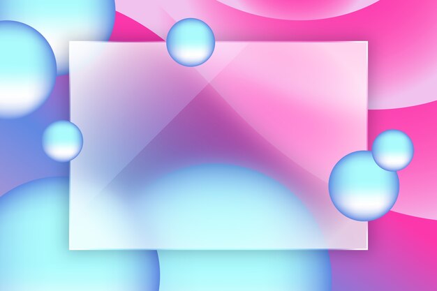 Fondo degradado de transformación de vidrio