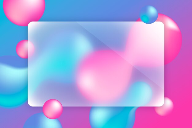 Fondo degradado de transformación de vidrio