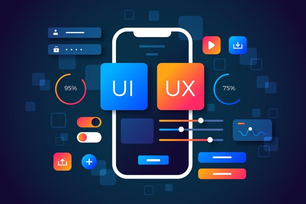 Fondo degradado ui / ux
